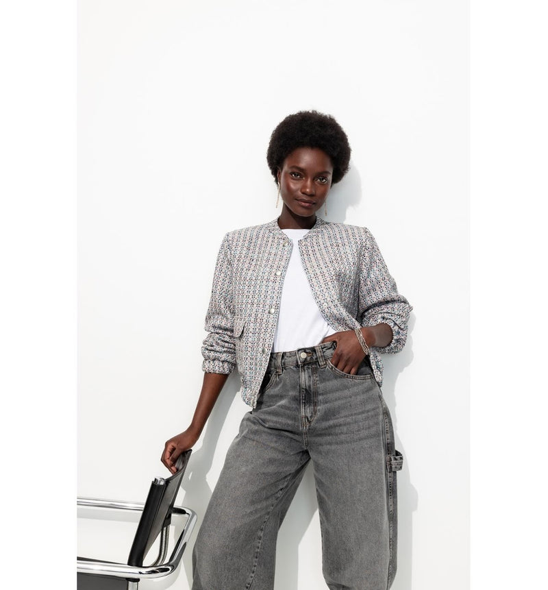 Bomber Tissé Femme - Multicolore Imprime