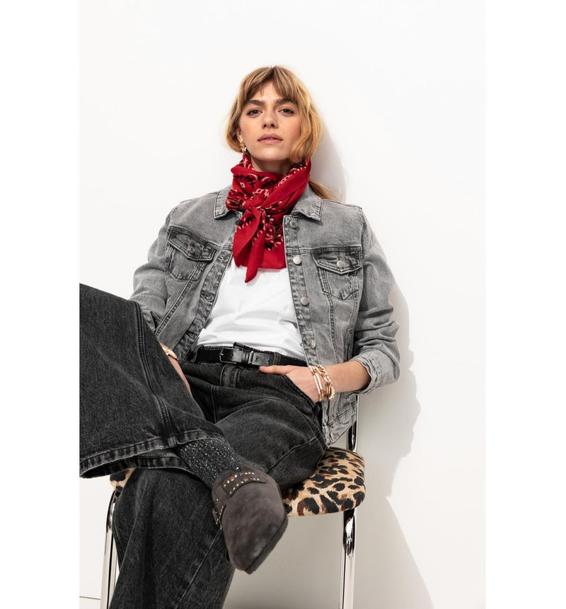 Veste en Jean Femme - Jeans Uni Clair