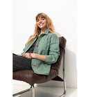 Alma Veste Surchemise Rayée - Gris Uni Fonce
