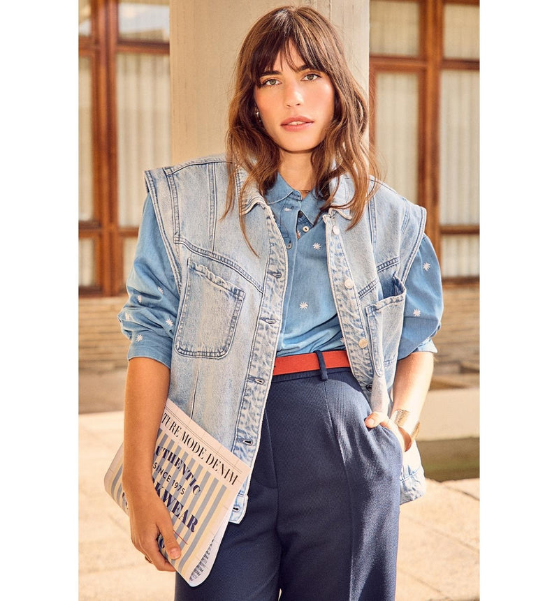 Veste en Jean Éco-conçue - Jeans Uni Clair