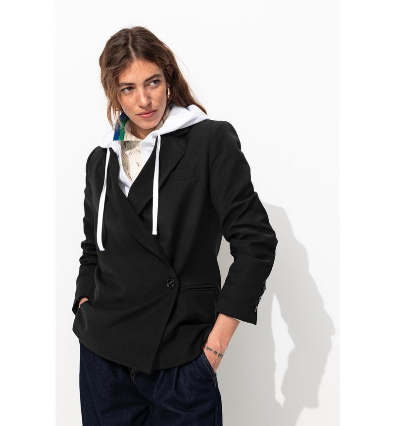 Veste de Tailleur Femme - Noir Uni Fonce