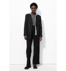 Veste de Tailleur à Capuche - Noir Uni Fonce