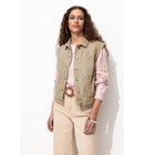 Veste sans Manches en Toile - Naturel Uni Clair