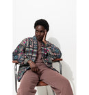 Veste Matelassée Imprimée - Multicolore Imprime