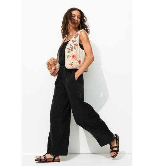 Boléro Brodé en Coton Femme - Multicolore Sans Rgt