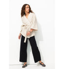 Veste Kimono Femme - Naturel Uni Clair