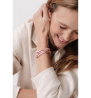 3 Bracelets Surfeuse à Sequins - Jaune Uni Colore