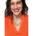 Collier de Fleurs Femme - Jaune Uni Colore