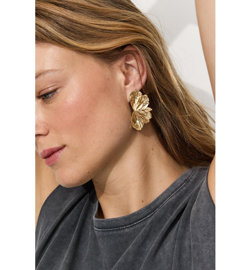 Boucles D'oreilles Femme - Jaune Uni Colore