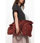 Tote-bag en Éponge Femme - Rouge Uni Colore