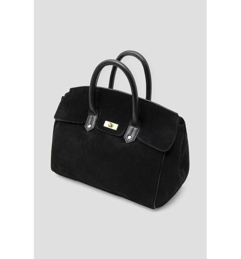 Sac en Cuir Femme - Noir Uni Fonce