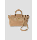 Sac en Cuir Femme - Grège Uni Clair