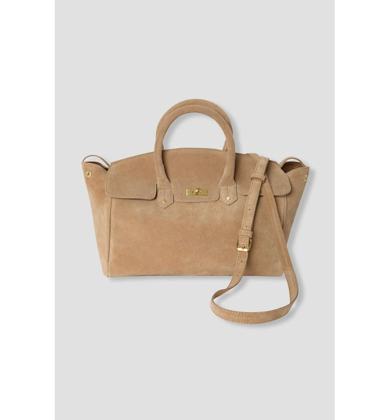 Sac en Cuir Femme - Grège Uni Clair
