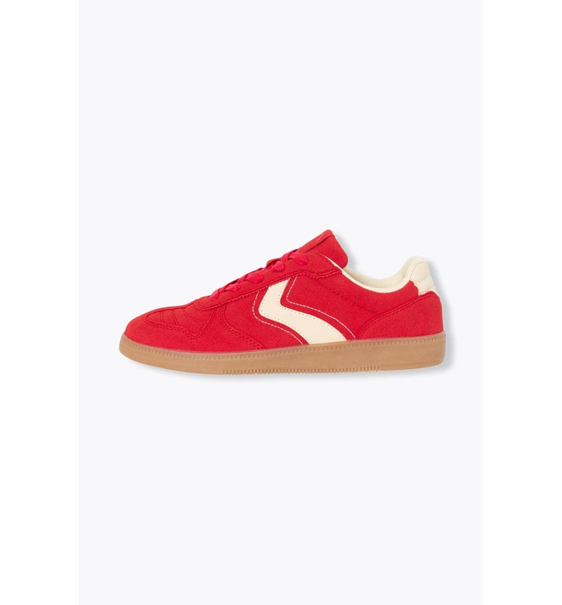 Baskets Bicolores Femme - Rouge Uni Colore
