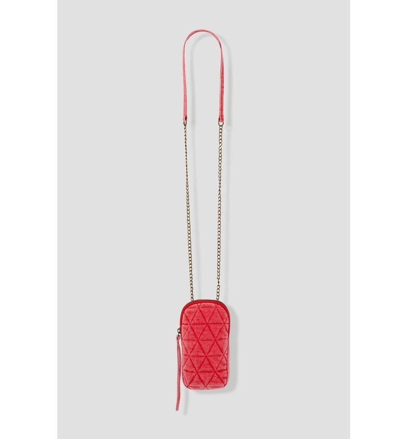 Pochette Smartphone en Jean - Rouge Uni Colore