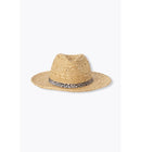 Chapeau de Soleil Tressé - Naturel Uni Clair