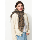 Foulard Léopard Femme - Grège Imprime