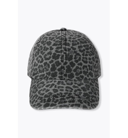 Casquette Léopard Femme - Gris Imprime