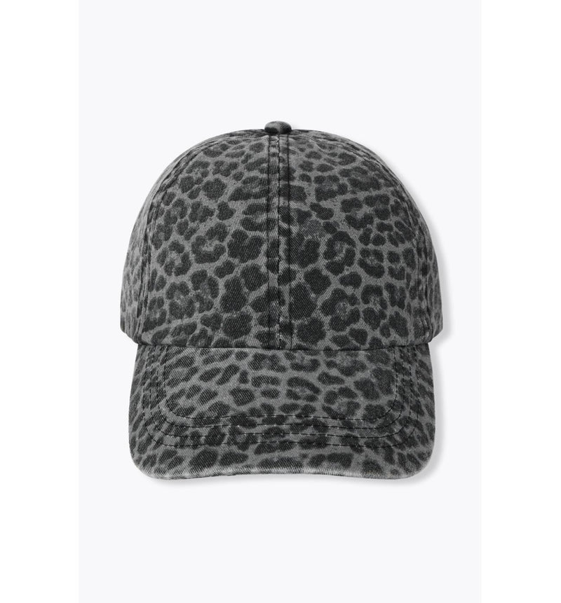 Casquette Léopard Femme - Gris Imprime