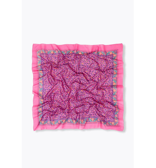Foulard Imprimé Léopard Femme - Rose Imprime