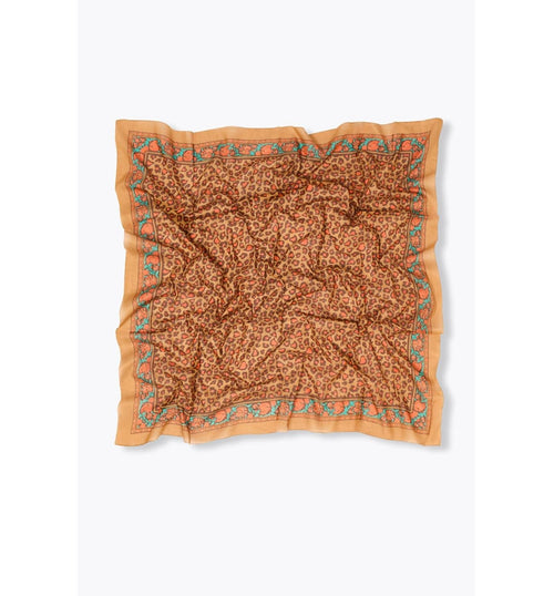 Foulard Imprimé Léopard Femme - Grège Imprime