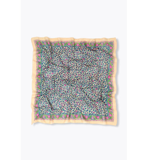 Foulard Imprimé Léopard Femme - Rose Imprime