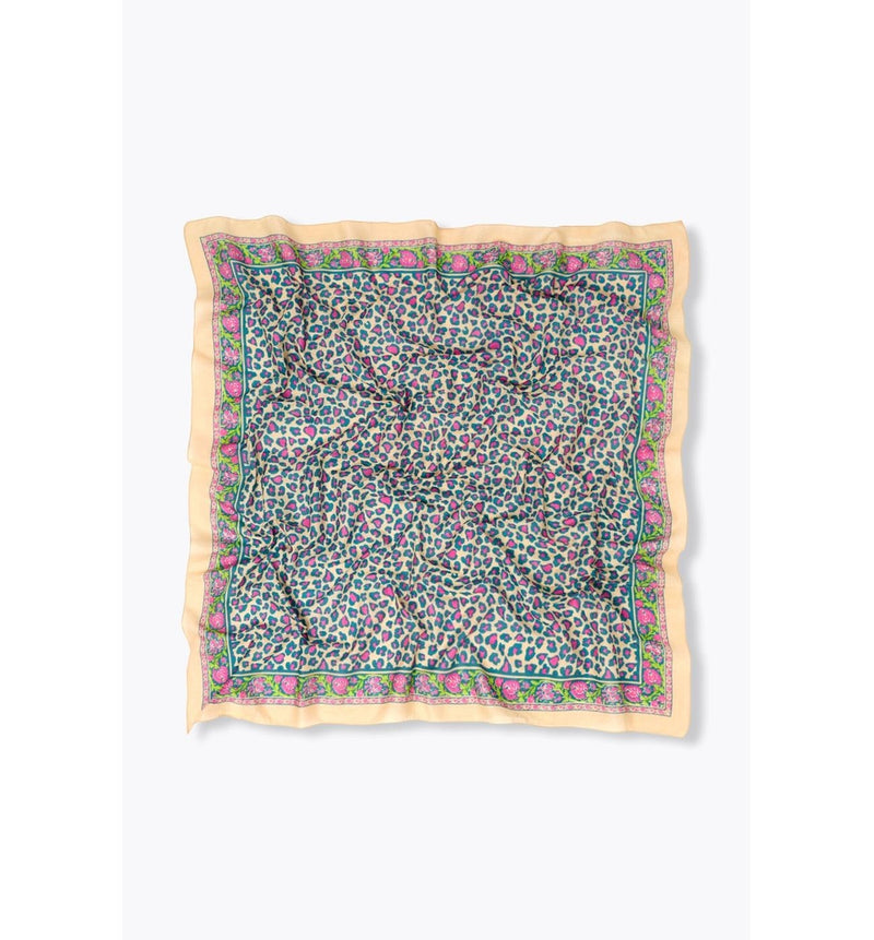 Foulard Imprimé Léopard Femme - Rose Imprime