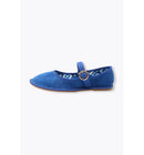 Babies en Velours Uni Femme - Bleu Uni Colore