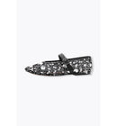 Ballerines à Sequins Femme - Noir Uni Fonce