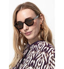 Lunettes de Soleil Femme - Marron Uni Fonce