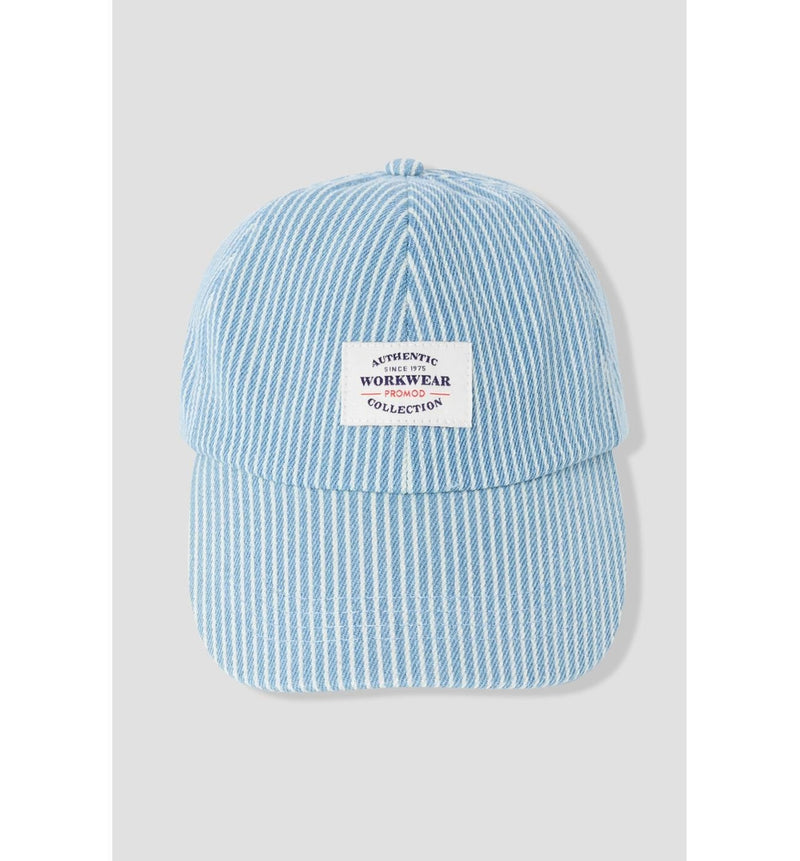 Casquette Rayée Femme - Bleu Raye