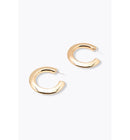 Boucles D'oreilles Anneaux - Jaune Uni Colore