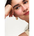 Anneaux Fantaisie Femme - Jaune Uni Colore