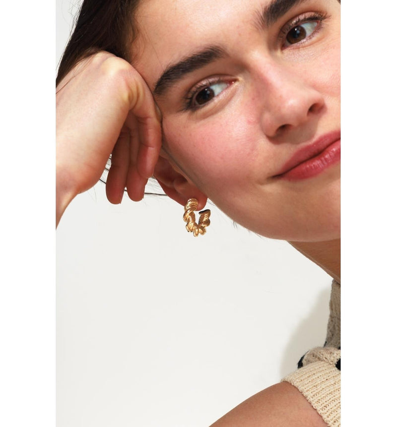 Anneaux Fantaisie Femme - Jaune Uni Colore