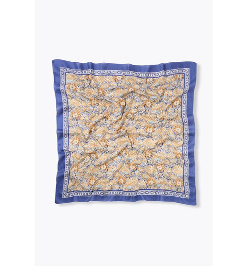 Foulard Motif Paisley Femme - Bleu Imprime