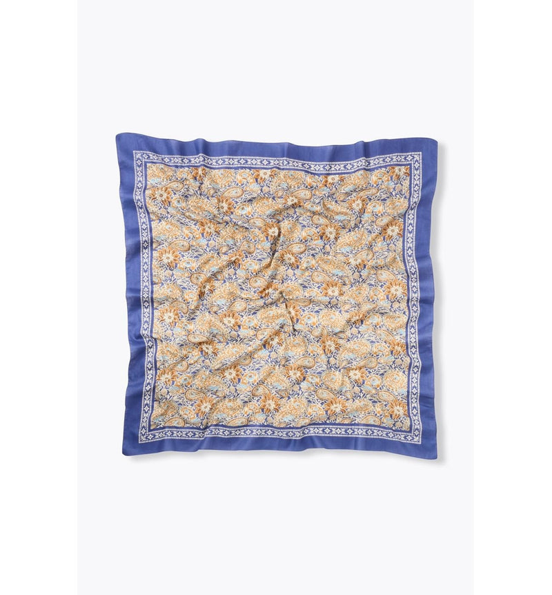 Foulard Motif Paisley Femme - Bleu Imprime