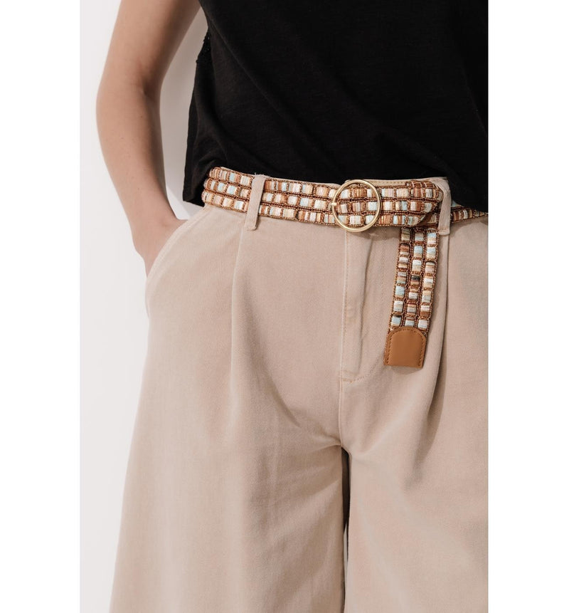 Ceinture Irisée Femme - Grège Imprime