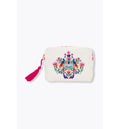 Trousse Brodée Laura Gulshani - Naturel Imprime