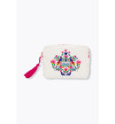Trousse Brodée Laura Gulshani - Naturel Imprime
