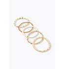 Bracelets Fantaisie (lot de 5) - Jaune Uni Colore