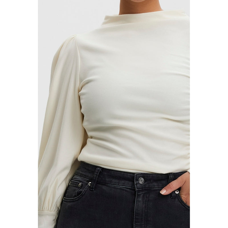 Blouse Rifagz Puff Blouse Noos - Egret