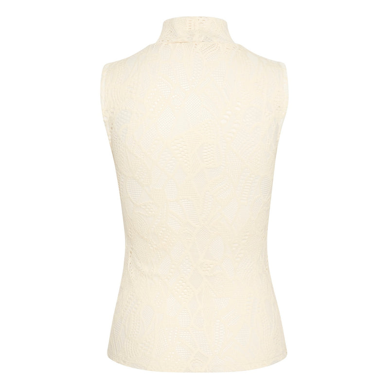 Blouse Hilmagz Lace Tank Top - Egret