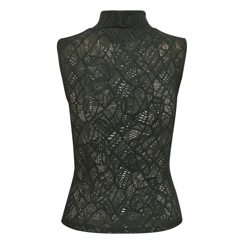 Blouse Hilmagz Lace Tank Top - Jet Set