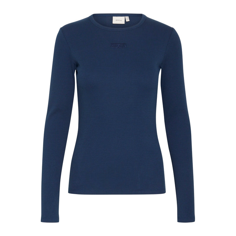 Top Drewgz Ls Logo Top - Dress Blues