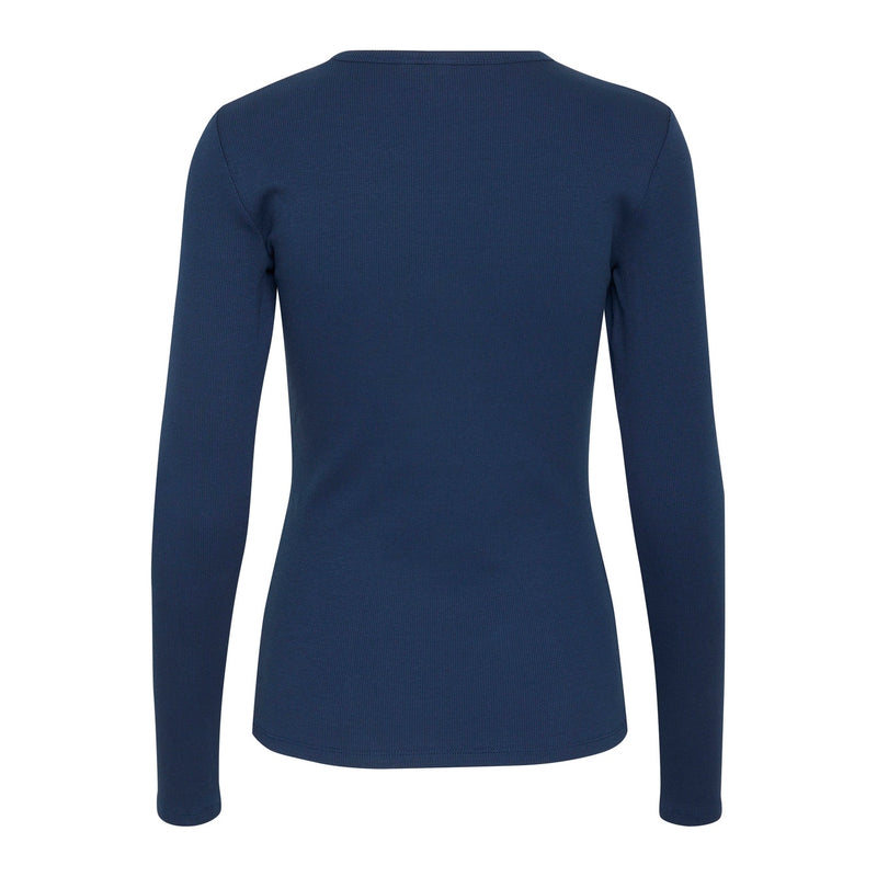 Top Drewgz Ls Logo Top - Dress Blues