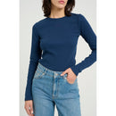 Top Drewgz Ls Logo Top - Dress Blues