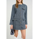 Dress Belmagz Dress - Blue Twill Structure