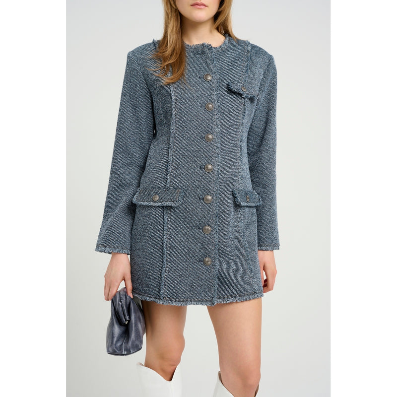 Dress Belmagz Dress - Blue Twill Structure