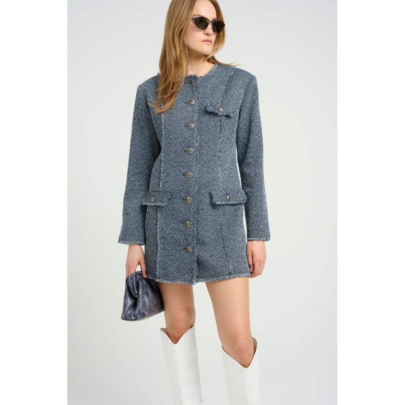 Dress Belmagz Dress - Blue Twill Structure