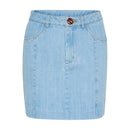 Skirt Vellagz Short Skirt - Light Blue Washed